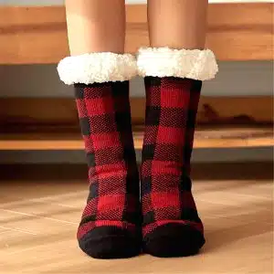 Chaussette De Noel Polaire Rouge 2